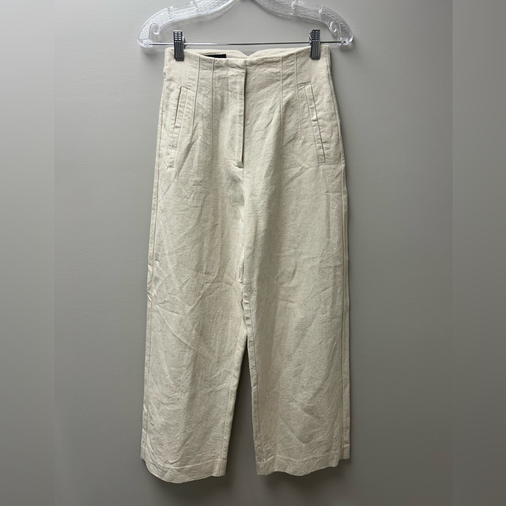 Zara Women’s Linen‎ Paper Bag Pants